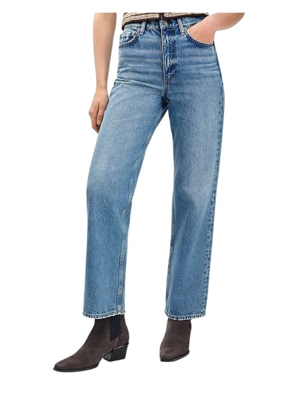 NWT Rag & Bone Shea Ankle Relaxed Ithaca Straight Jean MSRP $278